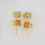 Topos Corazon Esmeraldas 0.24pts 0.9g / 4.98mm Oro Amarillo 18K