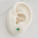 Topos Corazon Esmeraldas 0.24pts 0.9g / 4.98mm Oro Amarillo 18K