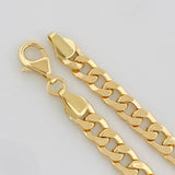 Pulso Cubano 7.05g / 20cm / 6.46mm Oro Amarillo 18K
