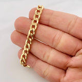 Pulso Cubano 7.05g / 20cm / 6.46mm Oro Amarillo 18K