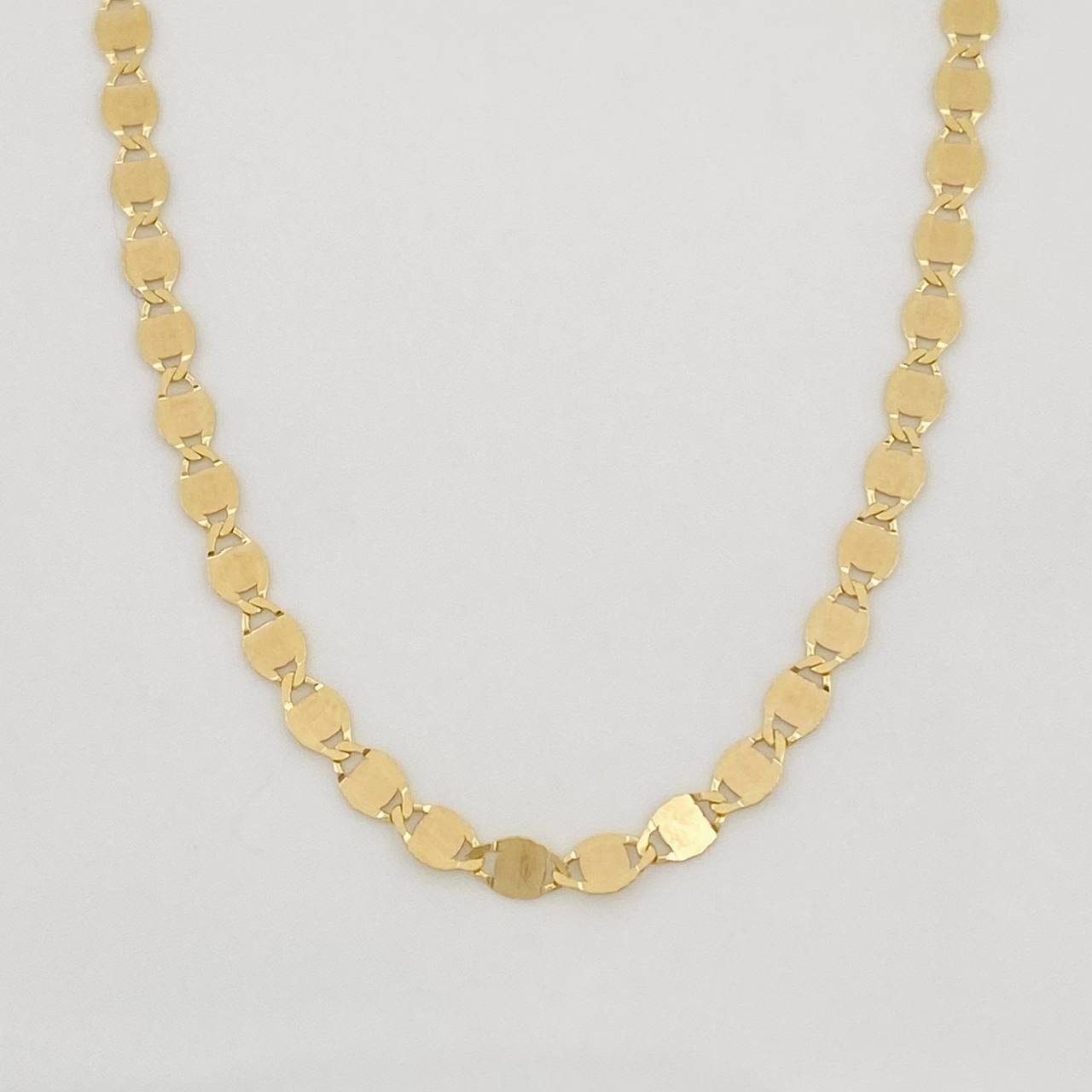 Cadena Escalera Plana 2.3g / 45cm / 2.15mm Oro Amarillo 18K