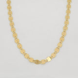 Cadena Escalera Plana 2.3g / 45cm / 2.15mm Oro Amarillo 18K