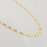 Cadena Escalera Plana 2.3g / 45cm / 2.15mm Oro Amarillo 18K