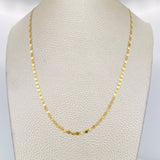 Cadena Escalera Plana 2.3g / 45cm / 2.15mm Oro Amarillo 18K