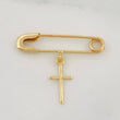 Dije Gancho Nodriza Cruz 0.8g / 2.05cm Oro Amarillo 18K