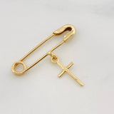 Dije Gancho Nodriza Cruz 0.8g / 2.05cm Oro Amarillo 18K
