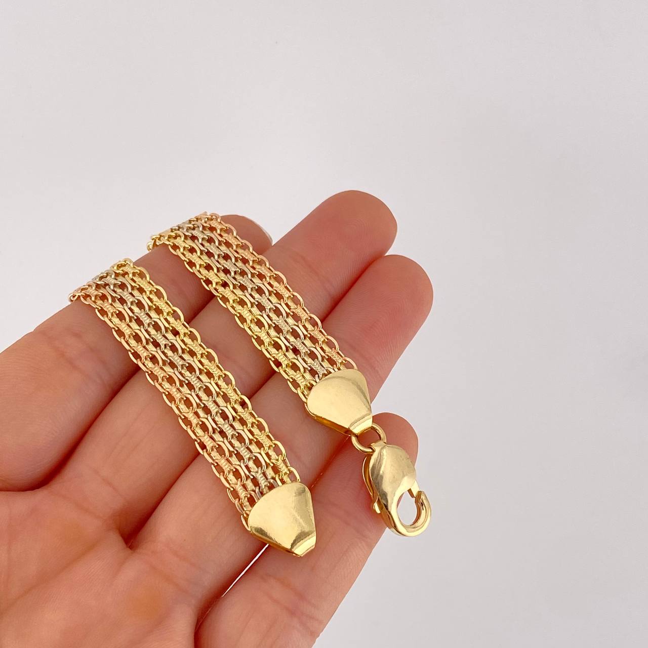 Pulso Chino 20g / 21.2cm / 11.2mm Tres Oros 18K