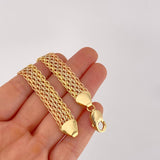 Pulso Chino 20g / 21.2cm / 11.2mm Tres Oros 18K