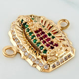 Herraje Virgen Guadalupe 2.6 g / 2 cm Oro Amarillo 18K