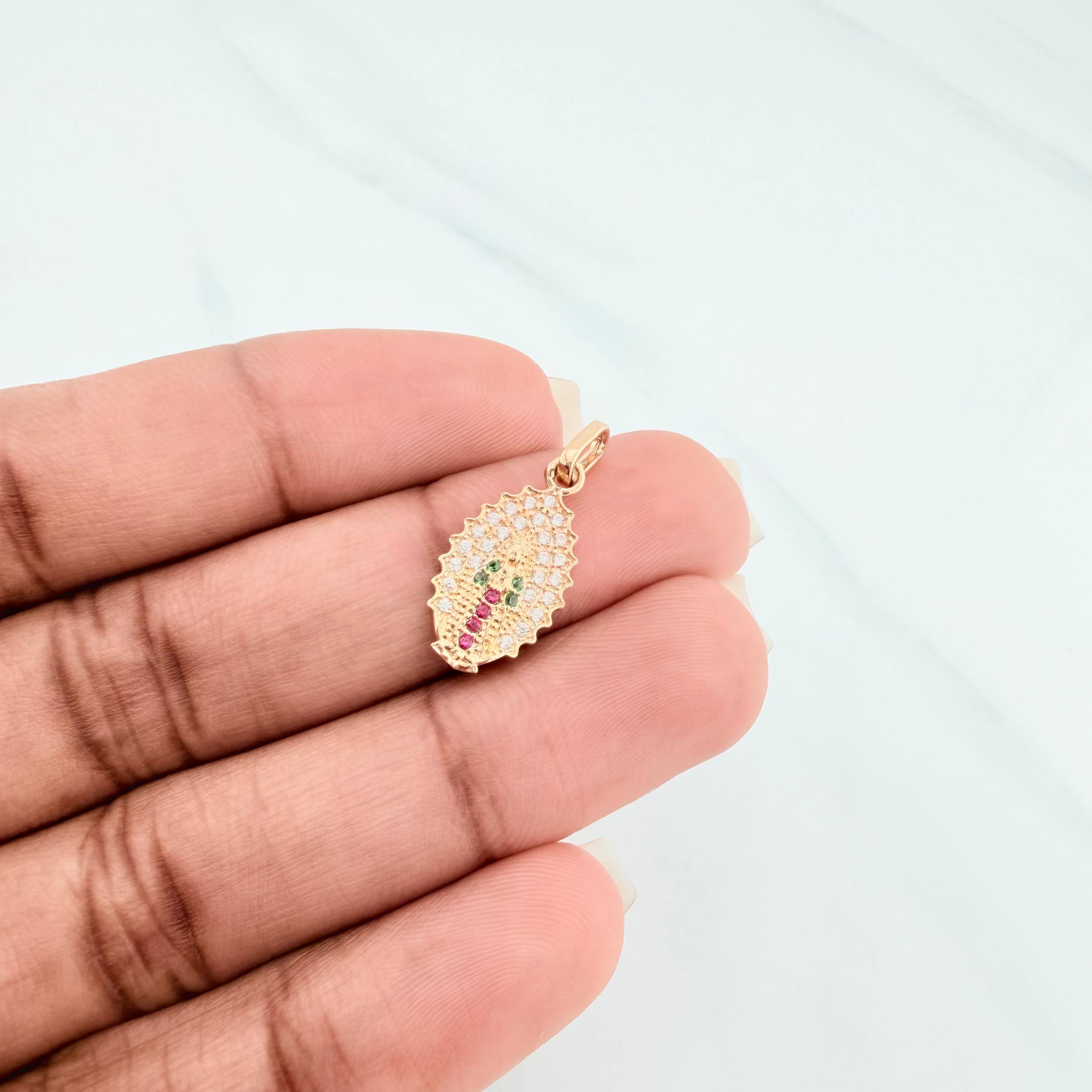 Dije Virgen Guadalupe 1.15 g / 2.2 cm Oro Amarillo 18K