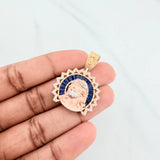 Dije Rostro Cristo 7.5 g / 3.5 cm Tres Oros 18K