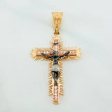 Dije Cruz Milagroso De Buga 5.65 g / 4.7 cm Tres Oros 18K