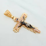 Dije Cruz Milagroso De Buga 5.65 g / 4.7 cm Tres Oros 18K