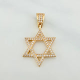 Dije Estrella De David 2.4 g / 3 cm Oro Amarillo 18K