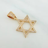 Dije Estrella De David 2.4 g / 3 cm Oro Amarillo 18K