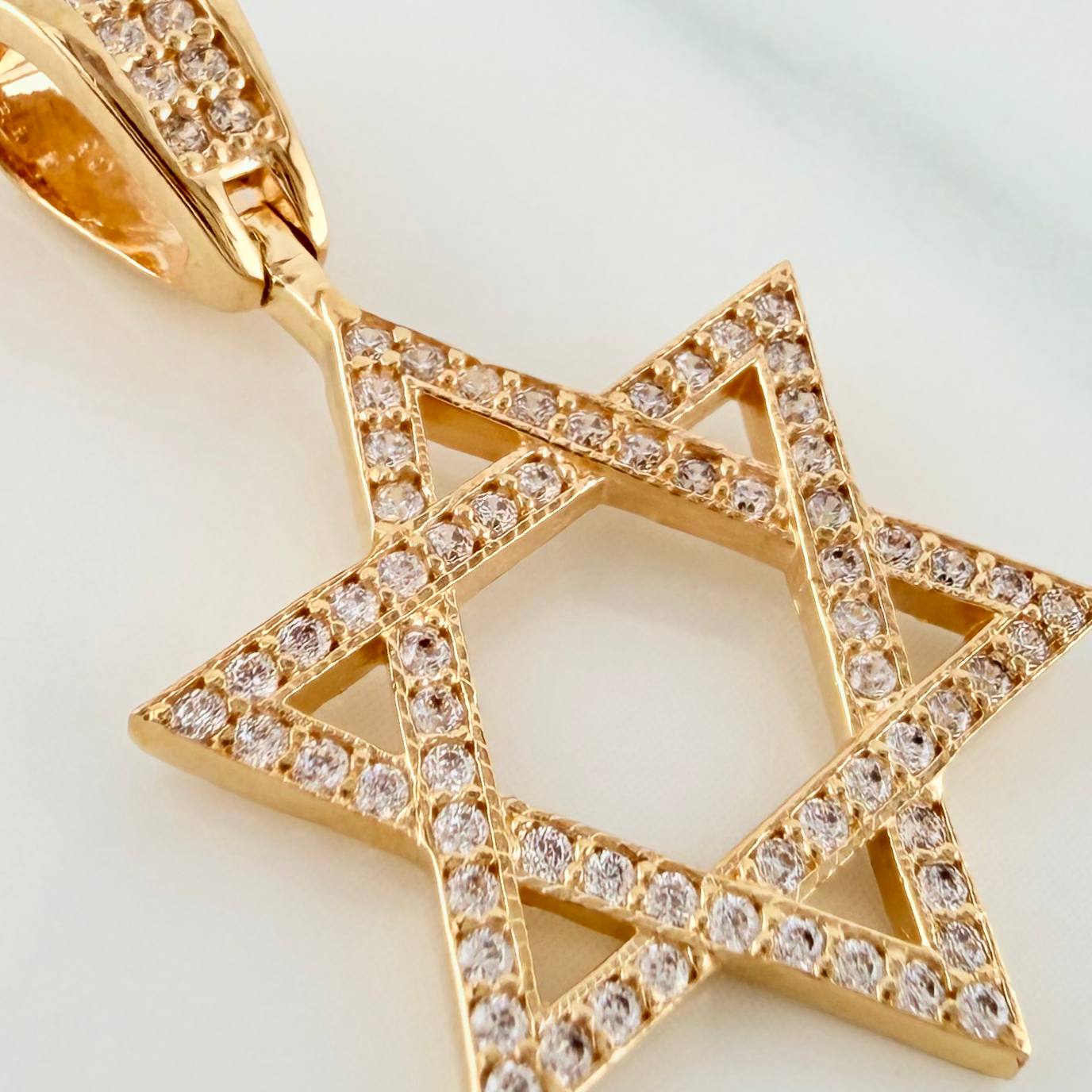 Dije Estrella De David 2.4 g / 3 cm Oro Amarillo 18K