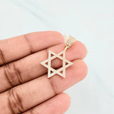 Dije Estrella De David 2.4 g / 3 cm Oro Amarillo 18K
