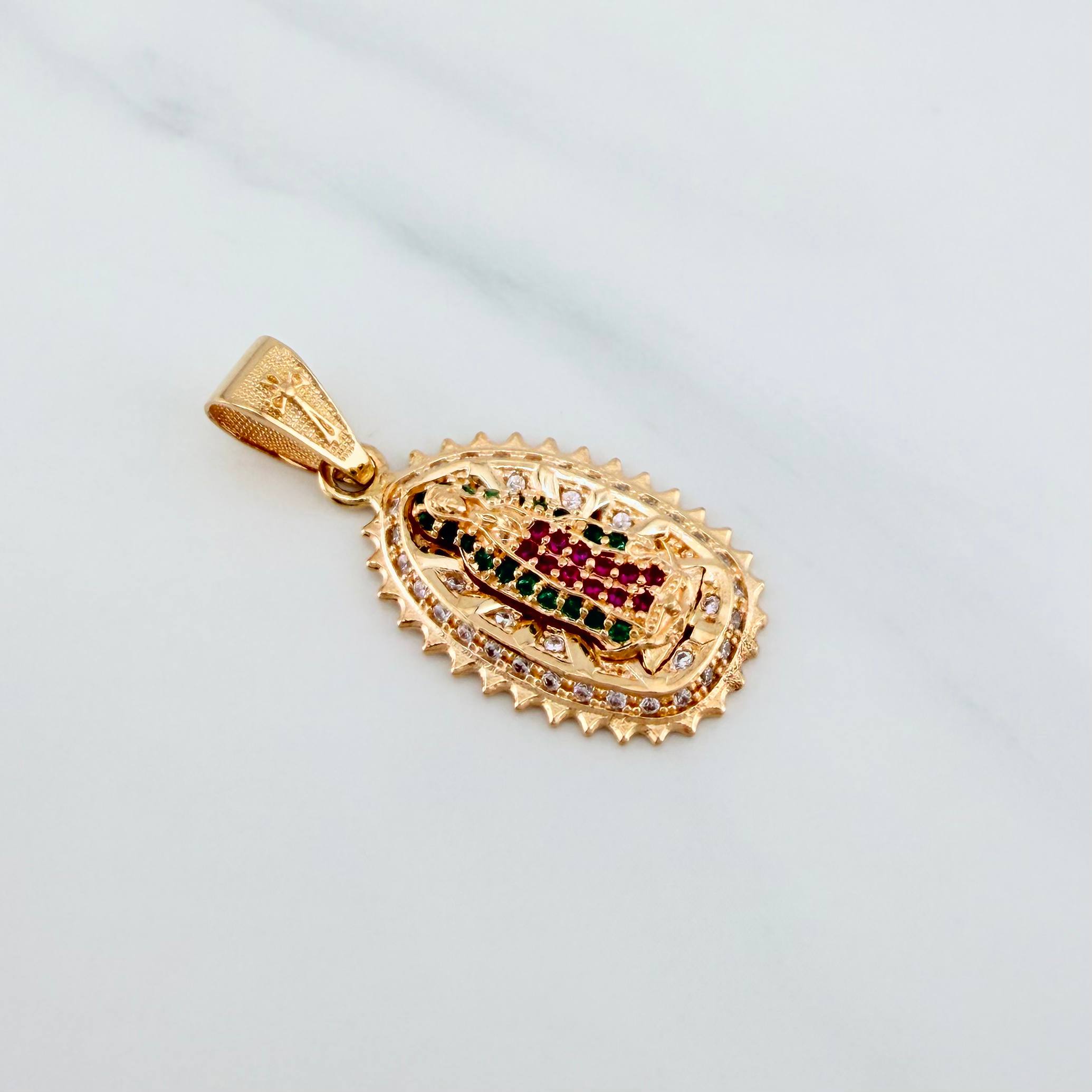 Dije Virgen Guadalupe 3.3 g / 3.2 cm Oro Amarillo 18K