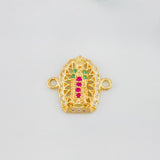 Herraje Virgen Guadalupe 1.25 g / 1.5 cm Oro Amarillo 18K