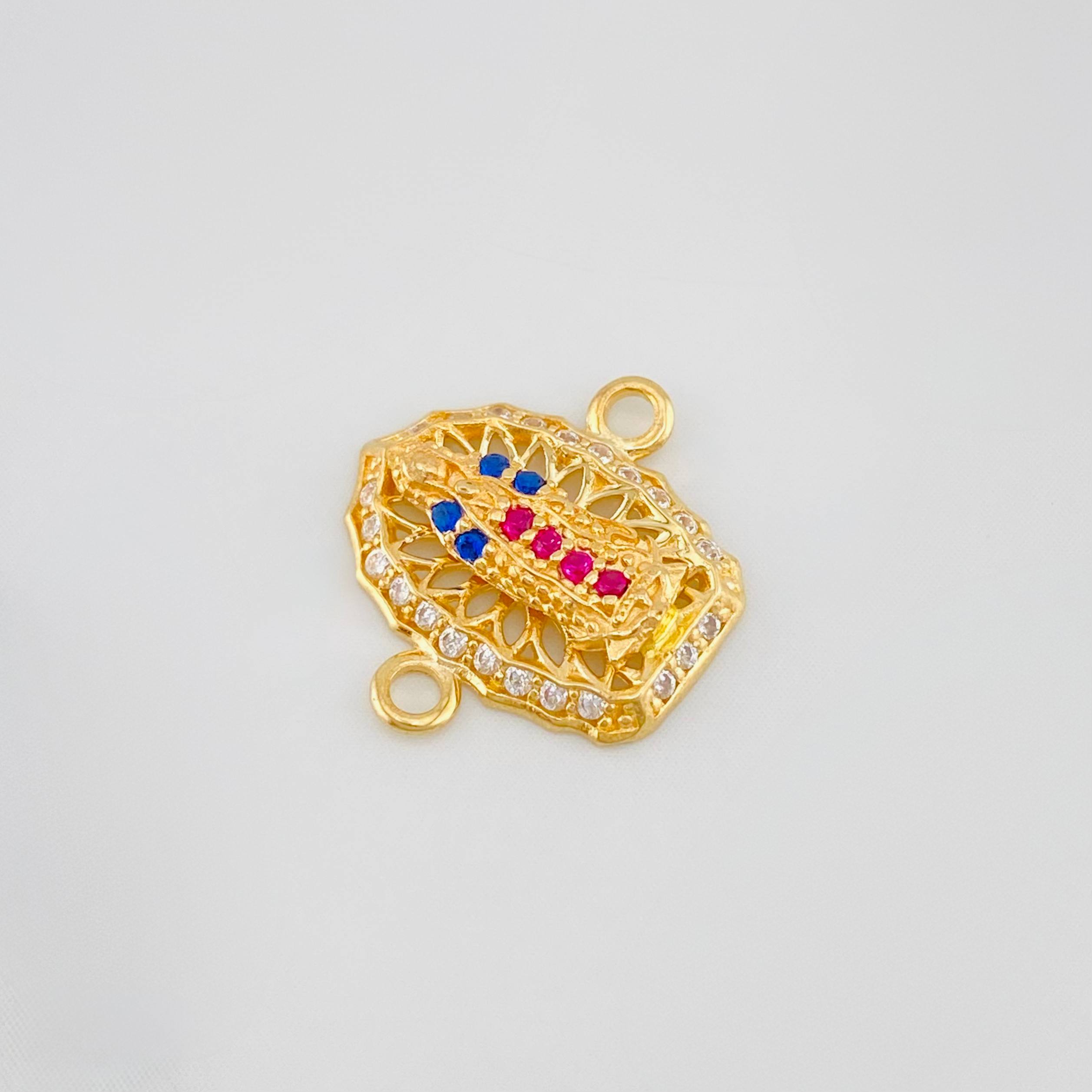 Herraje Virgen Guadalupe 1.2 g / 1.5 cm Oro Amarillo 18K