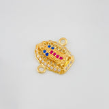 Herraje Virgen Guadalupe 1.2 g / 1.5 cm Oro Amarillo 18K