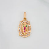 Dije Virgen Guadalupe 2.35g / 2.3cm Oro Rosa 18K