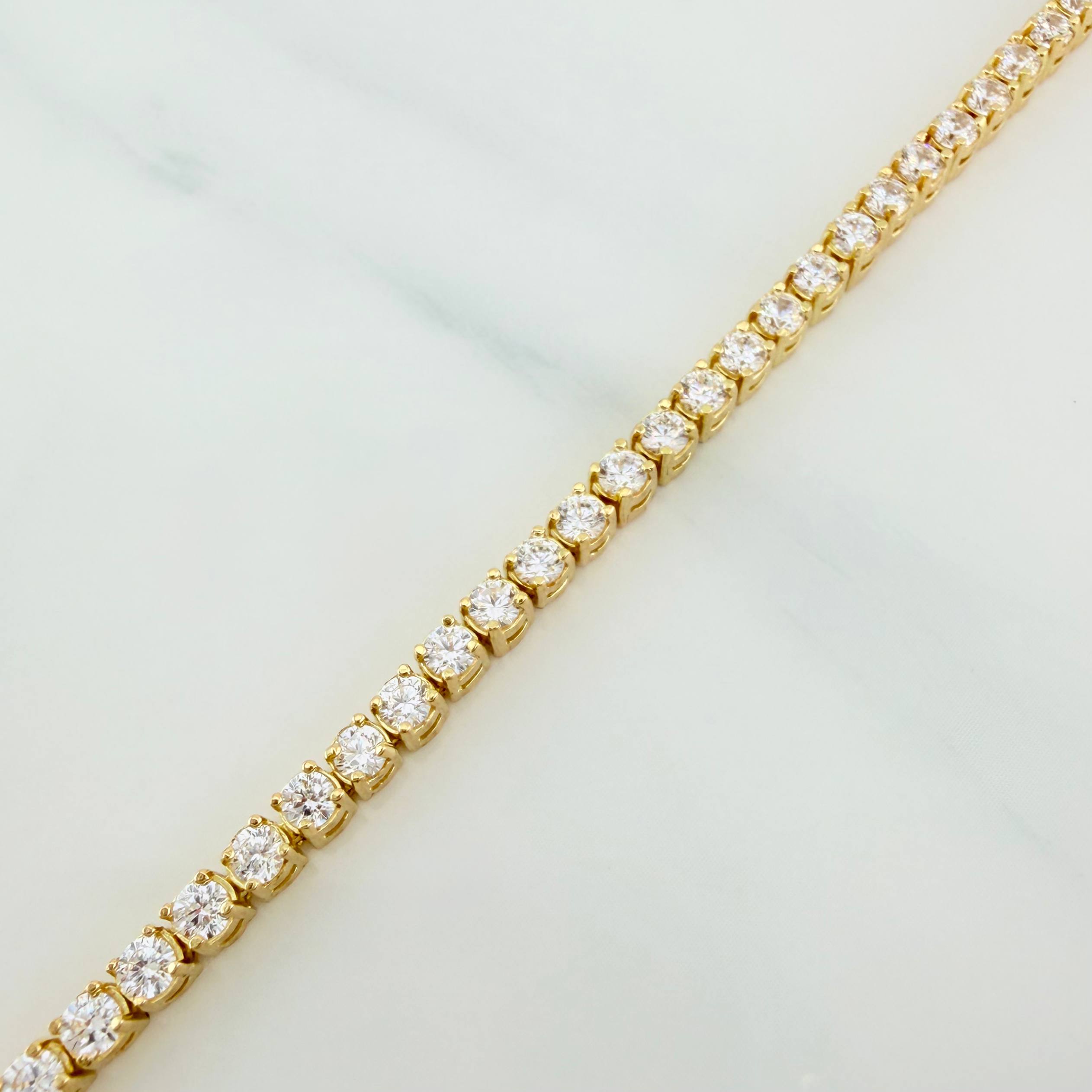 Pulso Tennis 11 g / 19.2 cm / 2.92 mm Oro Amarillo 18K