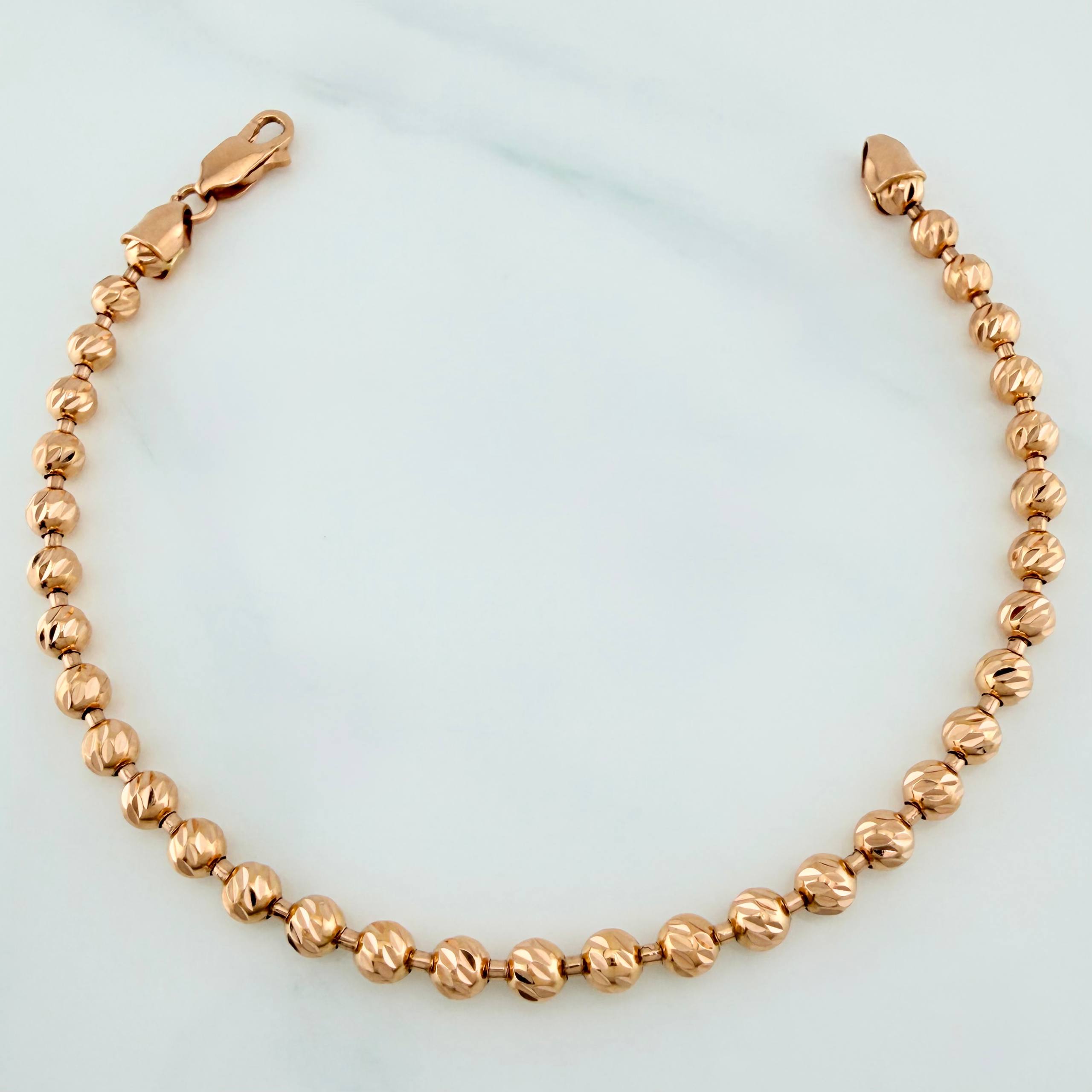 Pulso Militar 9 g / 19 cm / 4 mm Oro Rosa 18K