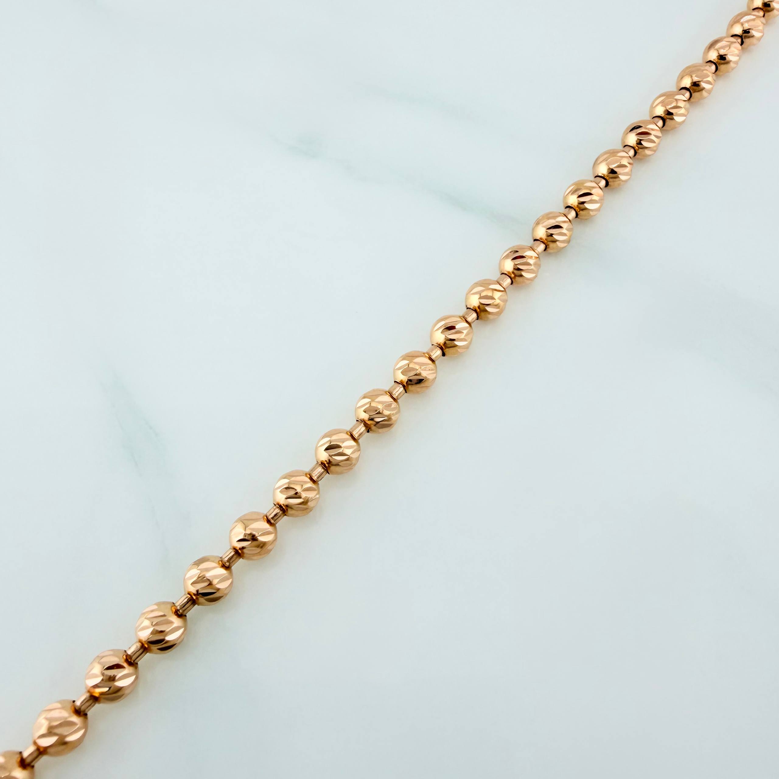 Pulso Militar 9 g / 19 cm / 4 mm Oro Rosa 18K