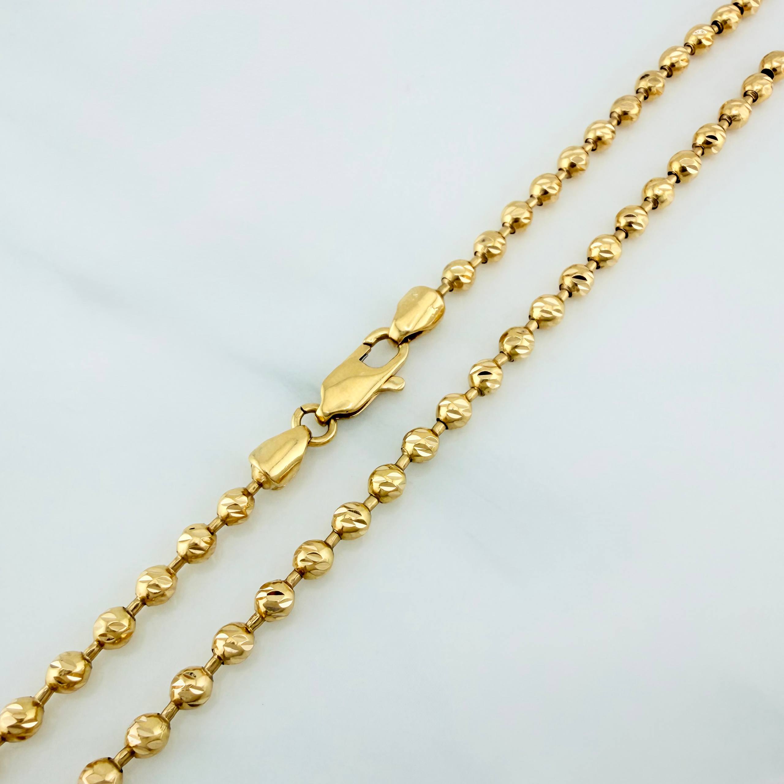 Cadena Militar 19.5 g / 62.5 cm / 3.14 mm Oro Amarillo 18K