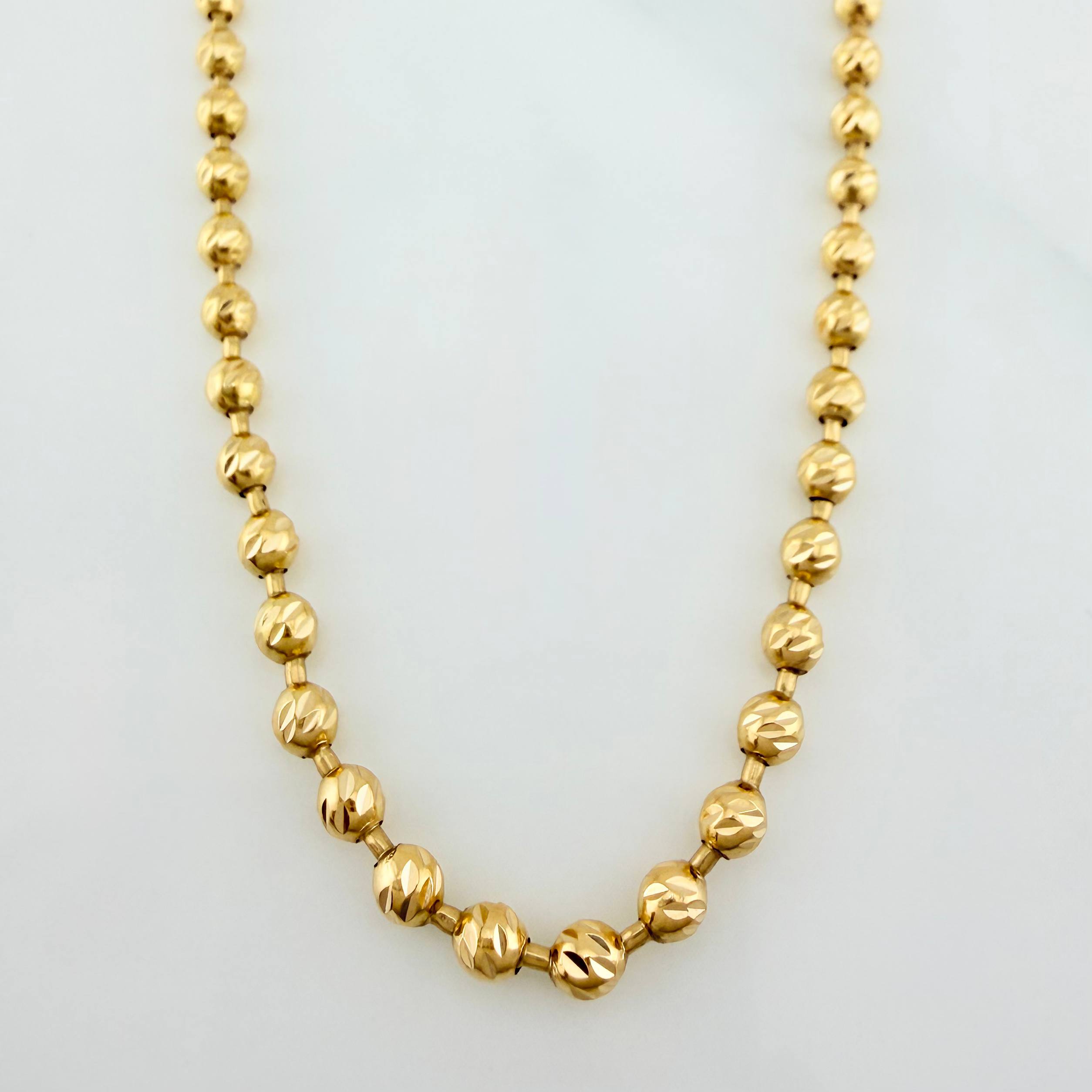 Cadena Militar 19.5 g / 62.5 cm / 3.14 mm Oro Amarillo 18K