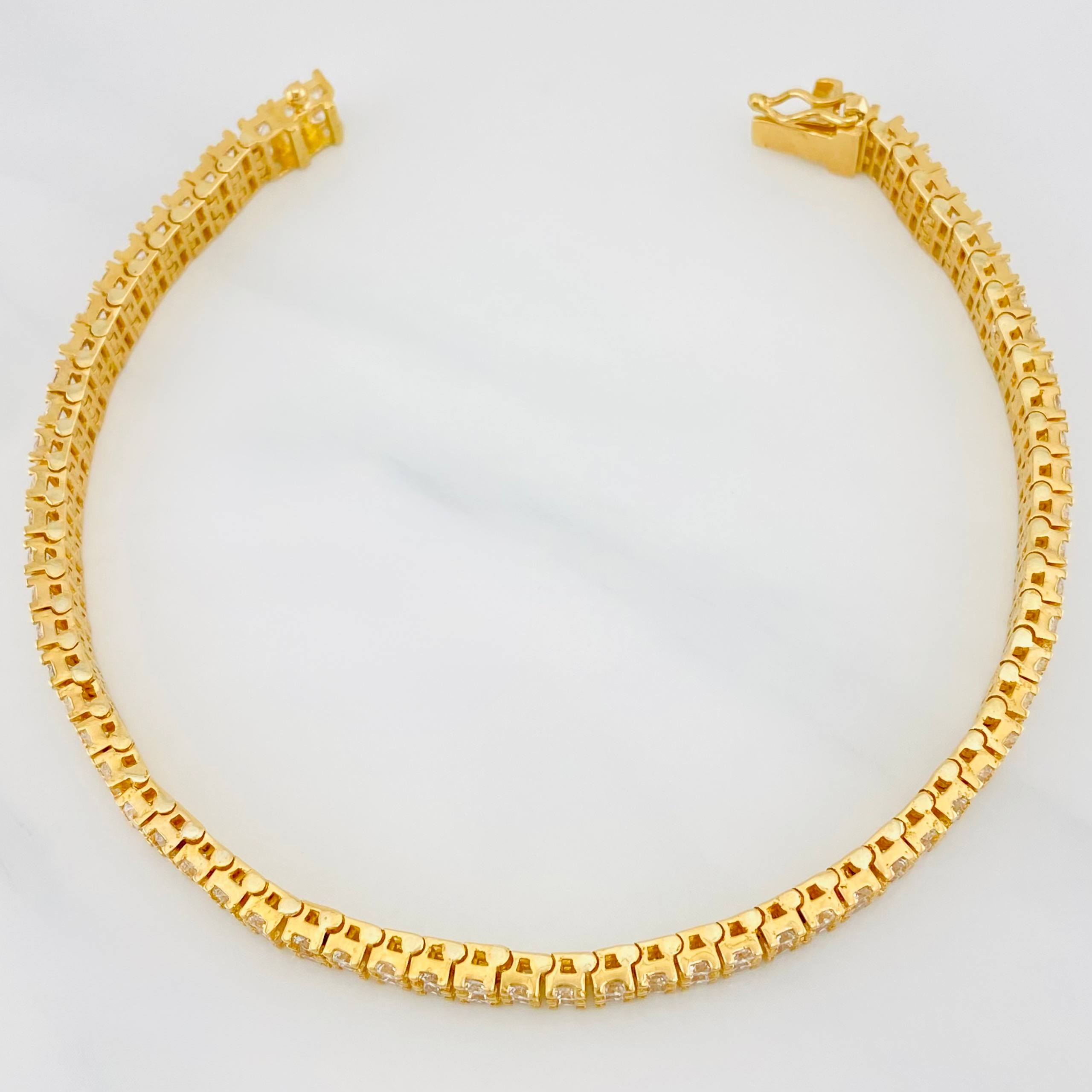 Pulso Tennis 24.85 g / 19.7 cm / 5.87 mm Oro Amarillo 18K