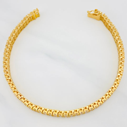 Pulso Tennis 24.85 g / 19.7 cm / 5.87 mm Oro Amarillo 18K