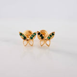 Topos Mariposa 0.65gr / 5mm Oro Amarillo 18K &
