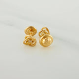 Topos Flor Espiral 0.75gr / 3.46mm Oro Amarillo 18K &