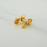 Topos Flor Espiral 0.75gr / 3.46mm Oro Amarillo 18K &