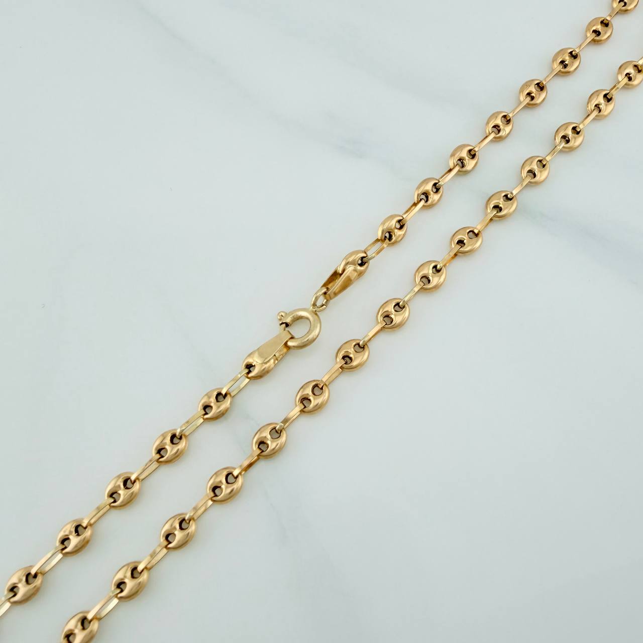 Cadena GC 4.5gr / 46cm / 3mm Oro Amarillo 18K $