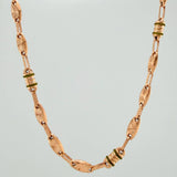 Cadena Rustico Eslabon 10.5gr / 51cm / 4.4mm Oro Rosa 18K