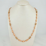 Cadena Rustico Eslabon 10.5gr / 51cm / 4.4mm Oro Rosa 18K