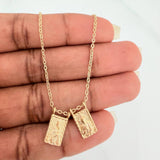 Cadena Escapulario Aro Seguido 4.15gr / 46cm / 0.9mm Oro Amarillo 18K $