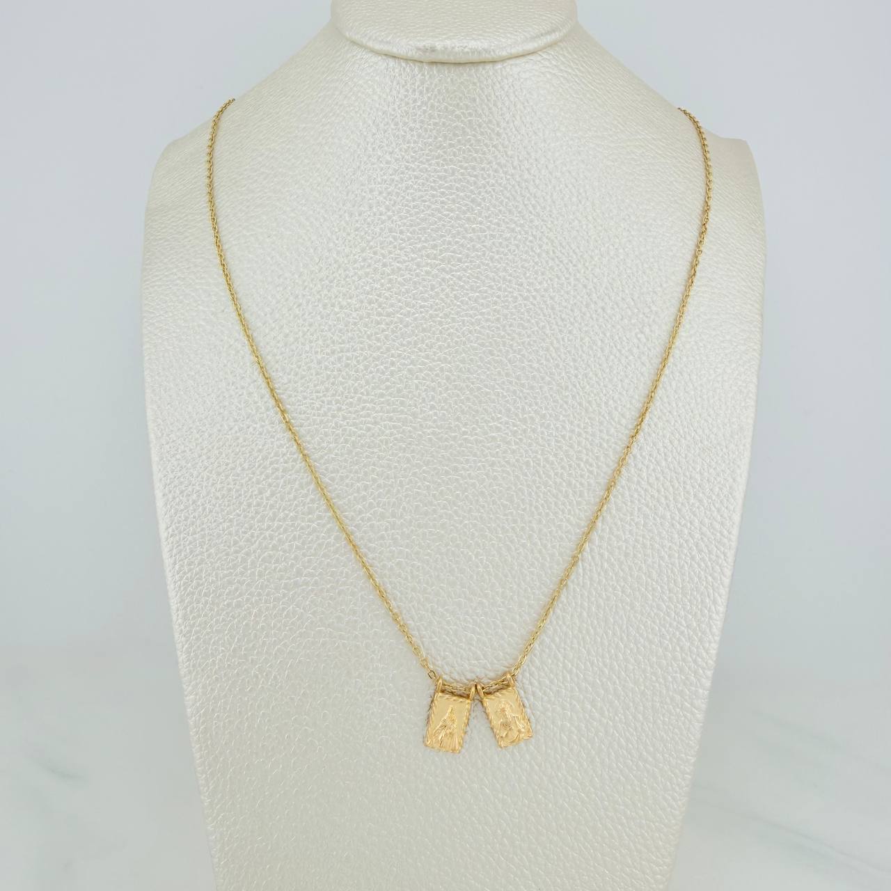 Cadena Escapulario Aro Seguido 4.15gr / 46cm / 0.9mm Oro Amarillo 18K $