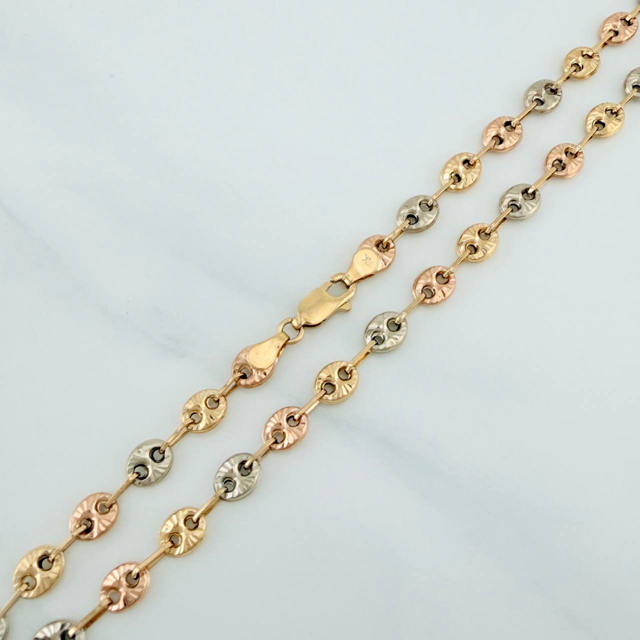Cadena Gc 9.75 g / 46 cm / 4.8 mm Tres Oros 18K