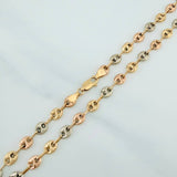 Cadena Gc 9.75 g / 46 cm / 4.8 mm Tres Oros 18K