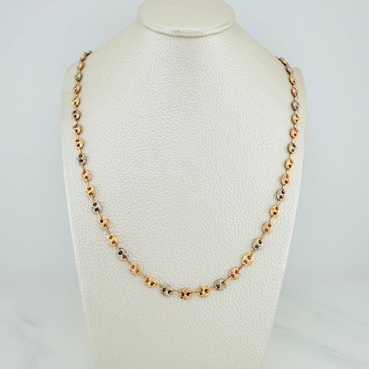 Cadena Gc 9.75 g / 46 cm / 4.8 mm Tres Oros 18K