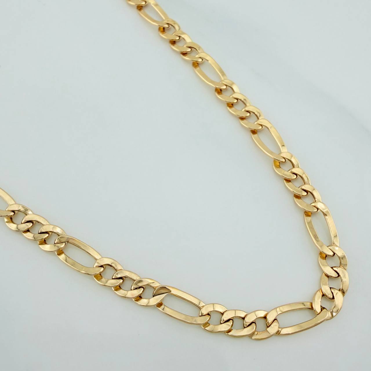 Cadena Figaro 7.7gr / 71cm / 2.05mm Oro Amarillo +1 18K &
