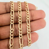 Cadena Figaro 7.7gr / 71cm / 2.05mm Oro Amarillo +1 18K &