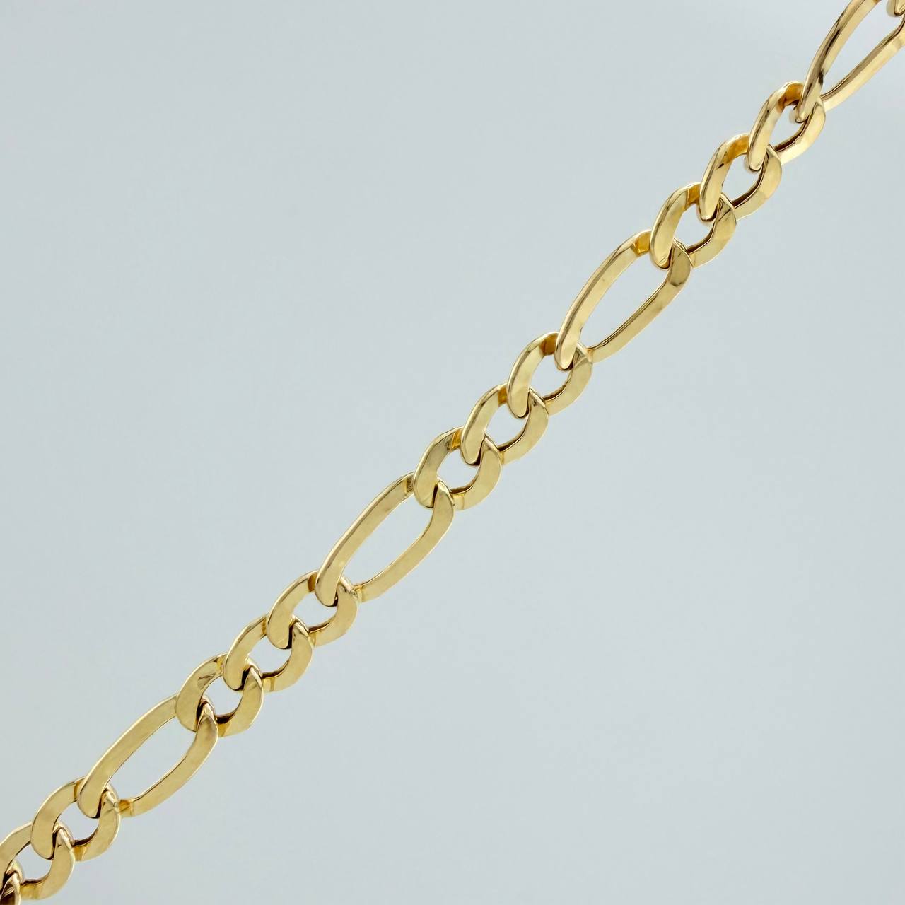 Cadena Figaro 7.7gr / 71cm / 2.05mm Oro Amarillo +1 18K &