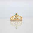 Anillo Corona Corazon 15S 3.55 g / T7 1/4 18K