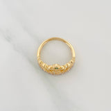Anillo Corona Corazon 15S 3.55 g / T7 1/4 18K