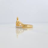 Anillo Corona Corazon 15S 3.55 g / T7 1/4 18K